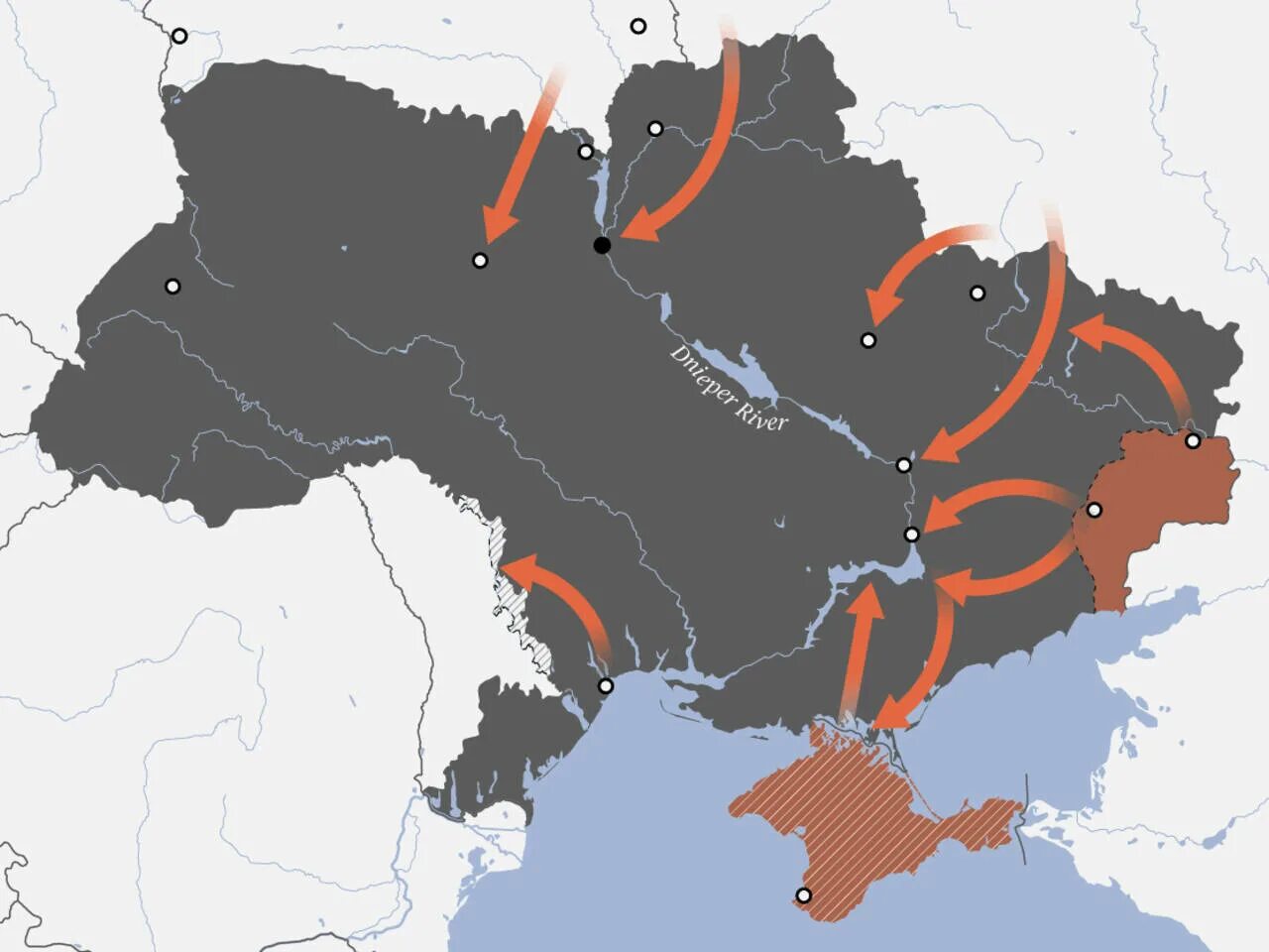 Карта нападения России на Украину. План нападения на Украину. Вторжение России в Украину карта. Карта нападаения на Украину.