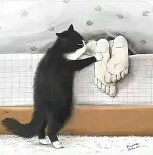 Утро с кошками прикольные