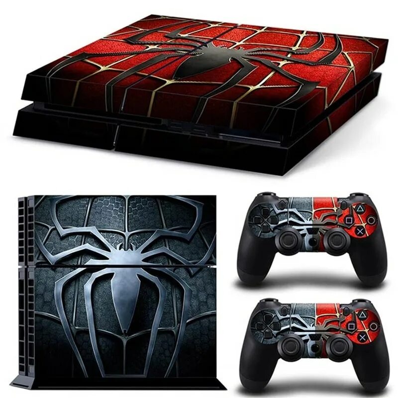 Человек паук плейстейшен. PS 4 Spider-man консоль. Ps4 чехол Спайдермен. Чехол для джойстика ps4 Spider man. Ps4 Spider man комплект.