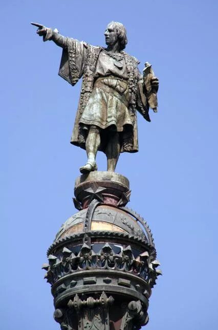 Памятник Христофору Колумбу. Памятник Колумбу в Барселоне. Статуя Колумба в Барселоне. Статуя Христофора Колумба в Барселоне. На какие средства был установлен памятник христофору