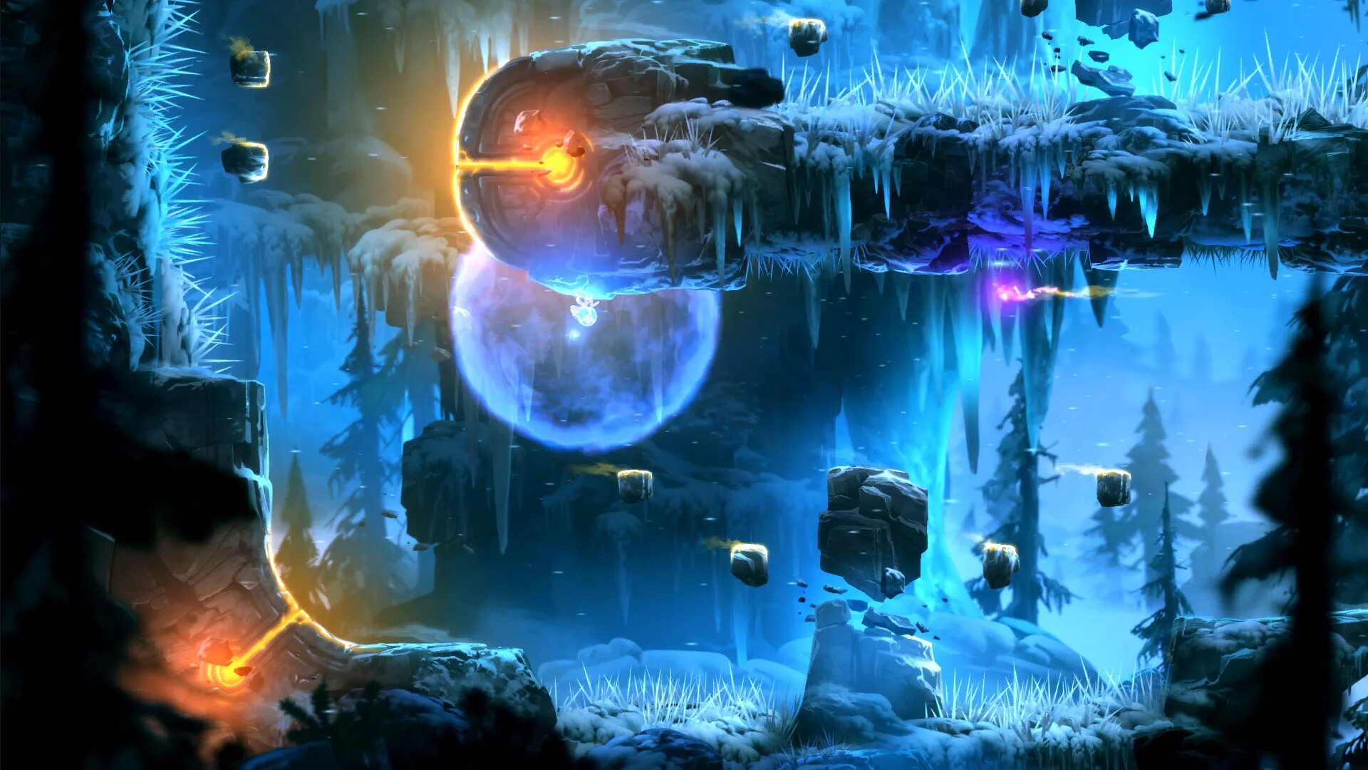 Живые игровые обои. Игра ori and the Blind Forest. Ori and the Blind Forest обои. Ori and the Blind Forest геймплей. Ори из ori and the Blind Forest.