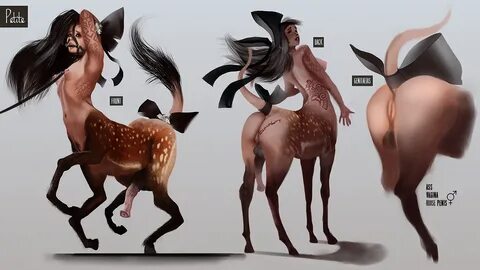 thekite, model sheet, 1futa, animal genitalia, ass, bondage, bound, centaur, equine, futa onl...