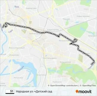 Маршрут 51 где едет