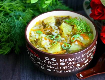 Суп с морской капустой