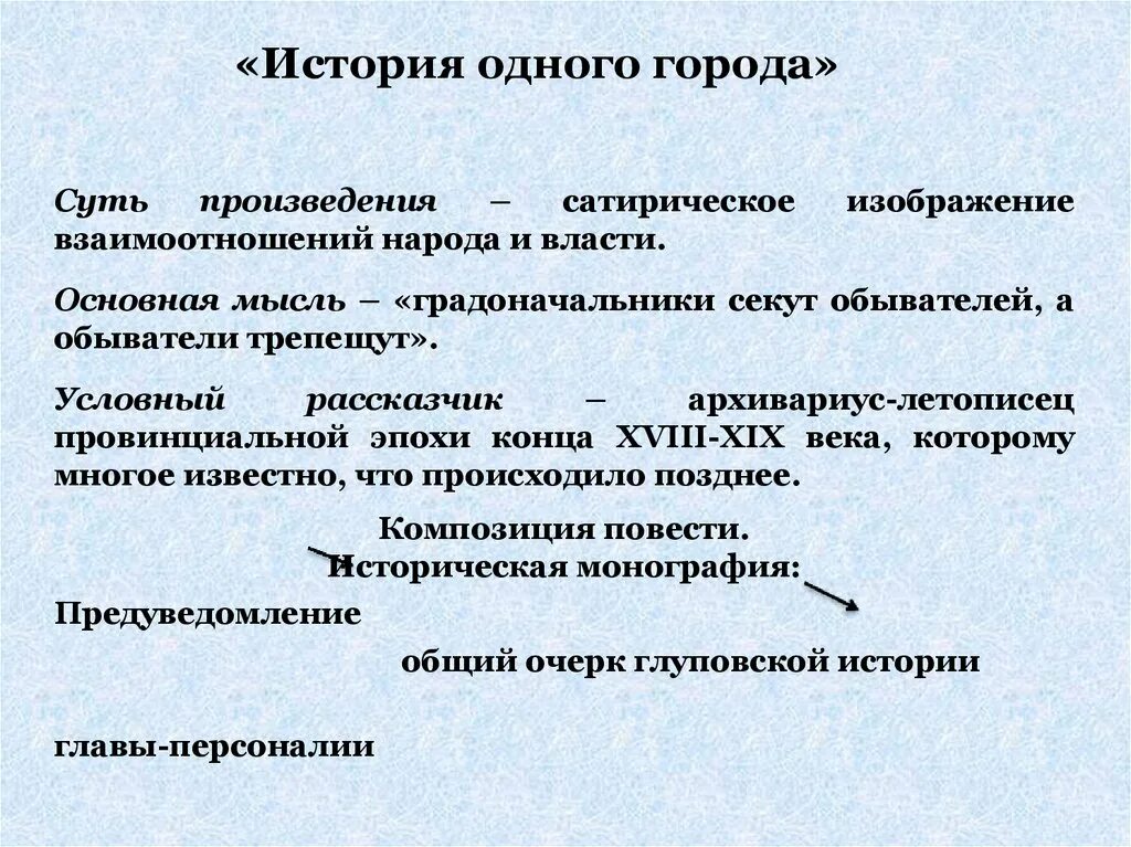 В каких произведениях есть проблема. История одного города тема. История одного города тема произведения. История одного города анализ.