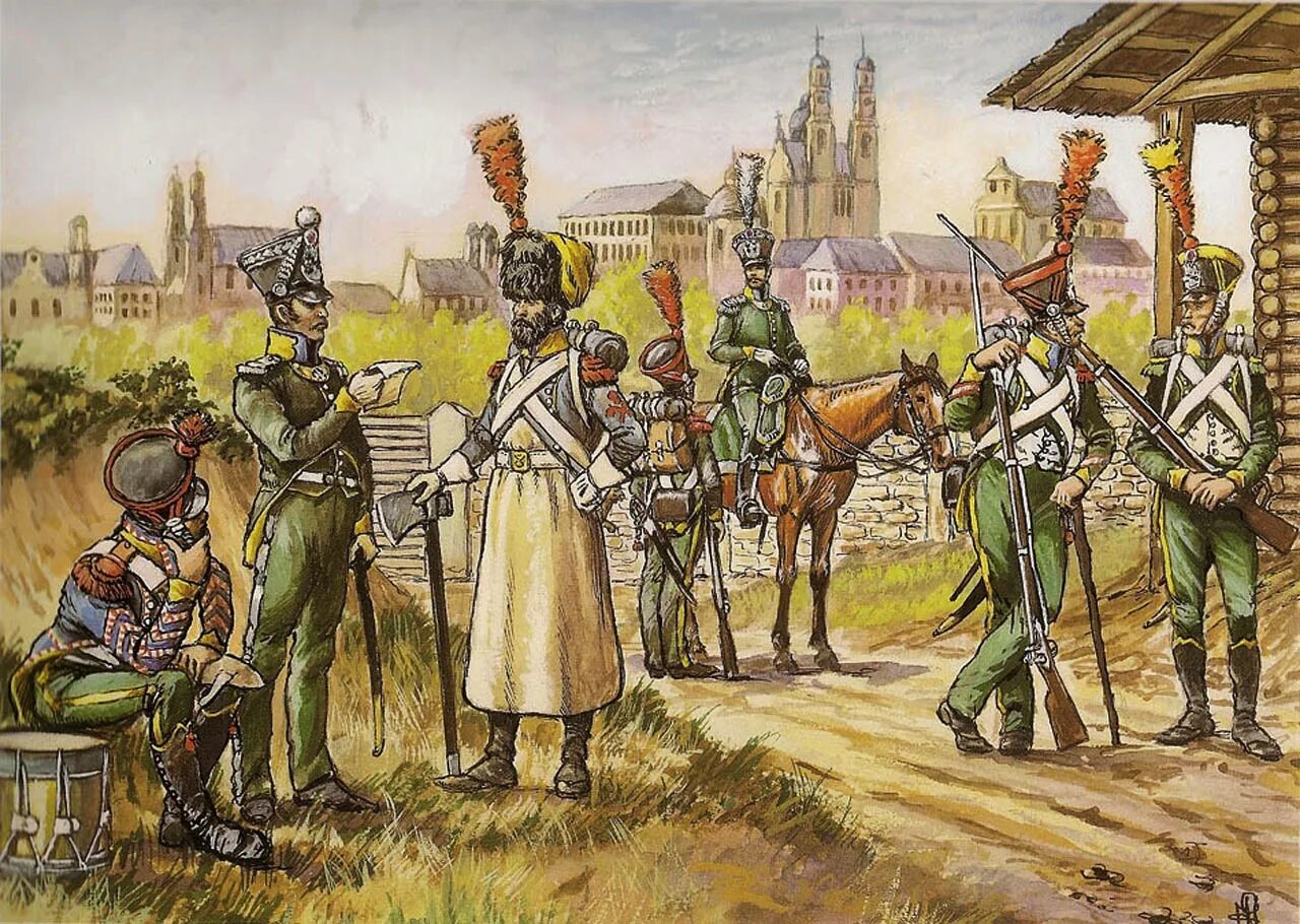 Солдаты Наполеона 1812г. Солдаты Франции 1812. Русский солдат войны 1812 года.