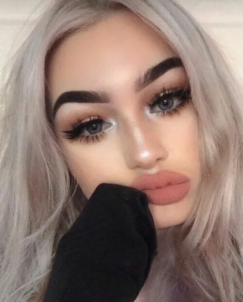 @hernightskyy * Hair color for fair skin, Dyed hair, Hair makeup