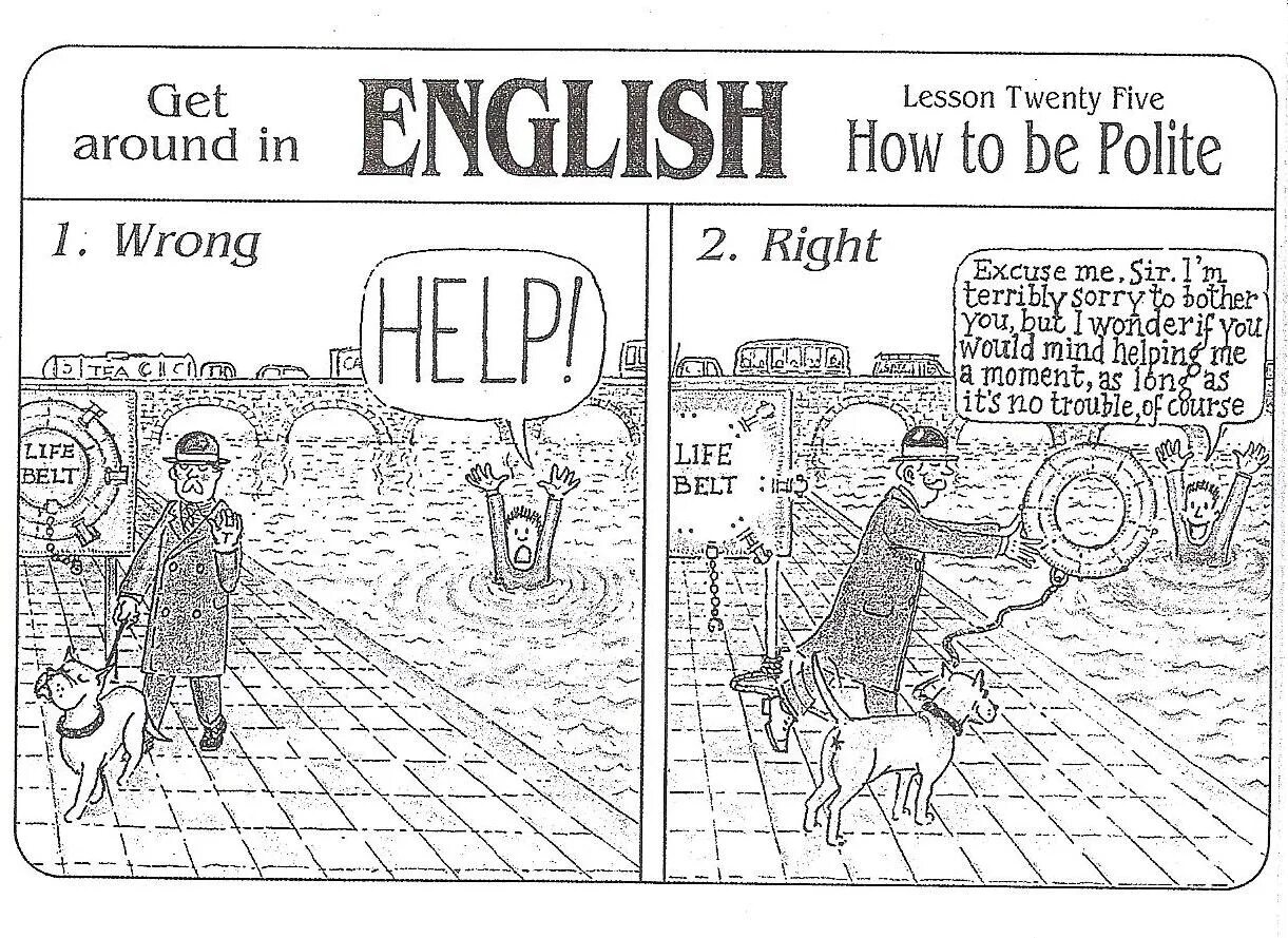 How to be polite. How to be polite in English. Английские анекдоты иллюстрации. To be polite картинки. People get around