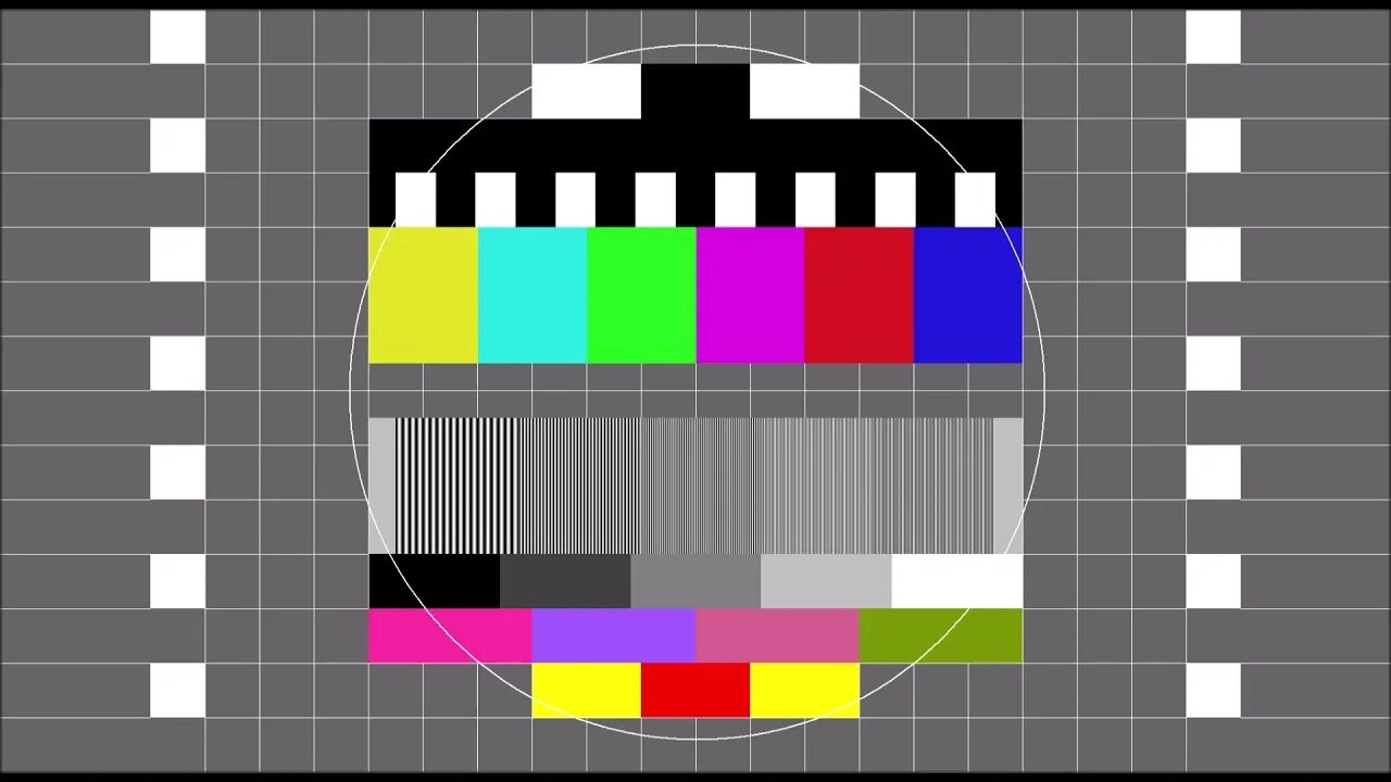 Телевизионная испытательная таблица. Тест телевизора. SECAM Test Card. Test pattern.