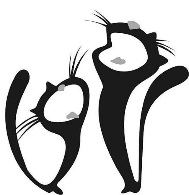 Клевый силуэт. Графика. Забавные силуэты. Забавные силуэты животных. Забавный силуэт.