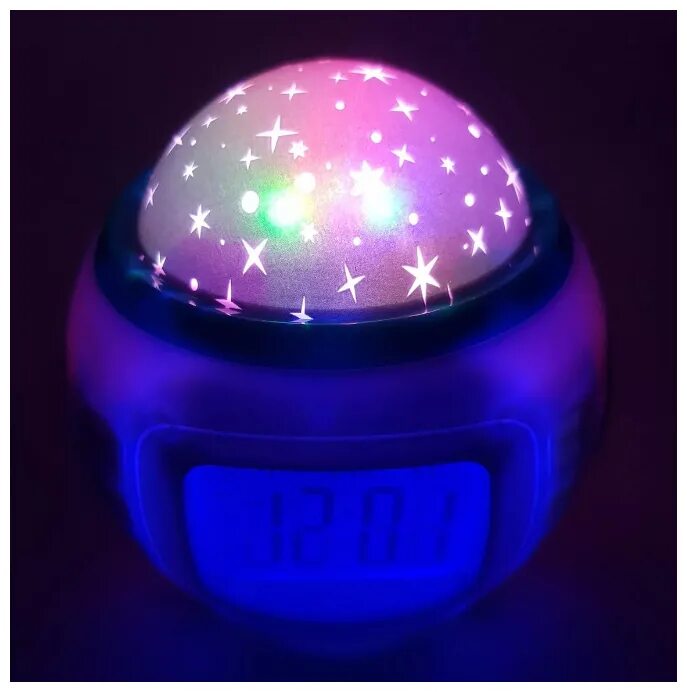 ночник часы детский