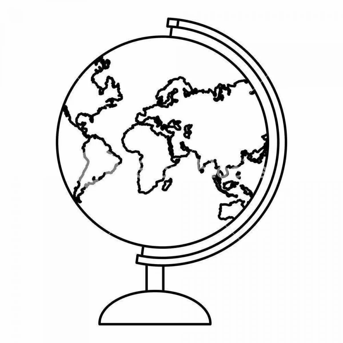 Earth Wall Stencil for Painting Kids or Baby Room Mural (SKU401-istencil) in 202