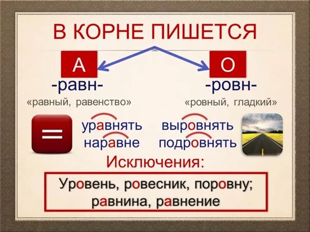 Слова с корнем скак скотч. Корни равн ровн правило. Равн ровн корни с чередованием. Чередование гласных в корне равн ровн.