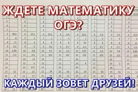 Пробник огэ по математике шины