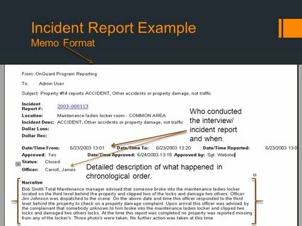He write the report now