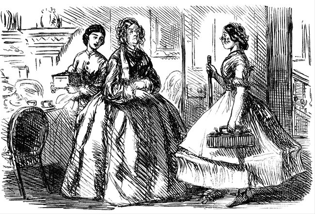 Женщины викторианской Англии. Служанка 19 века. Викторианская Англия рисунки.