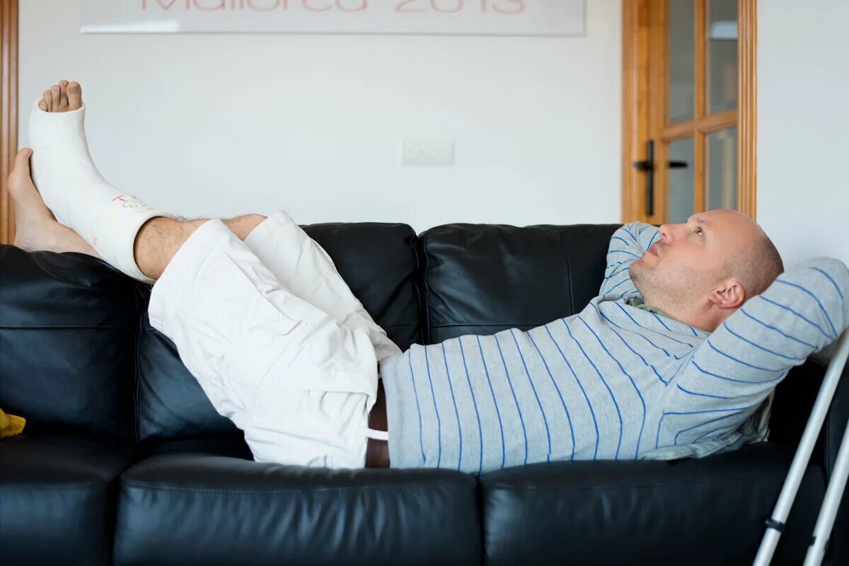 Injured man