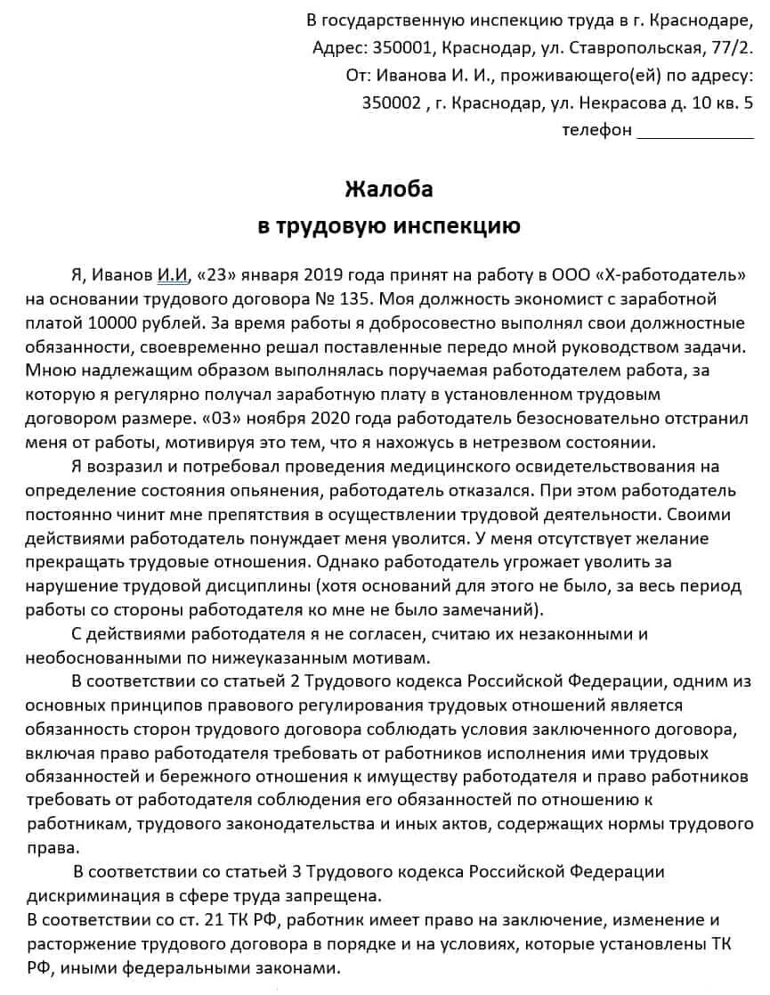 Трудовая жалоба рф. Заявление в государственную инспекцию труда. Гос инспекция труда жалоба. Жалобы Краснодар. Примеры жалобы главному инспектору труда.