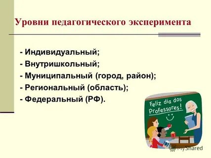 Уровни педагогического опыта