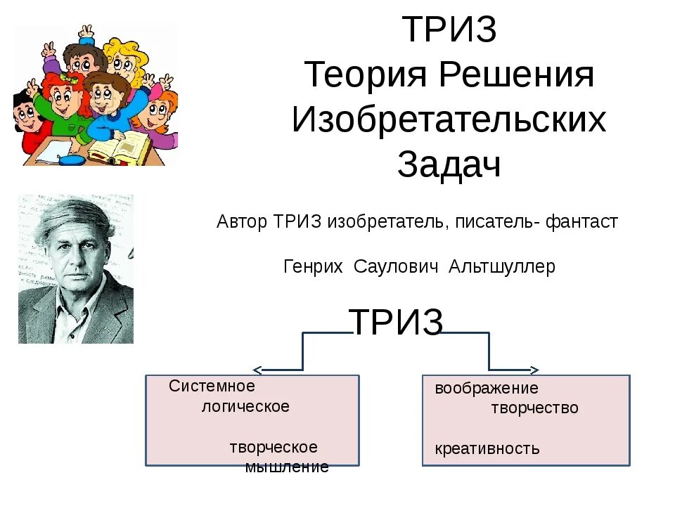 ТРИЗ. ТРИЗ теория изобретательских задач. Автор ТРИЗ технологии. Триз презентация