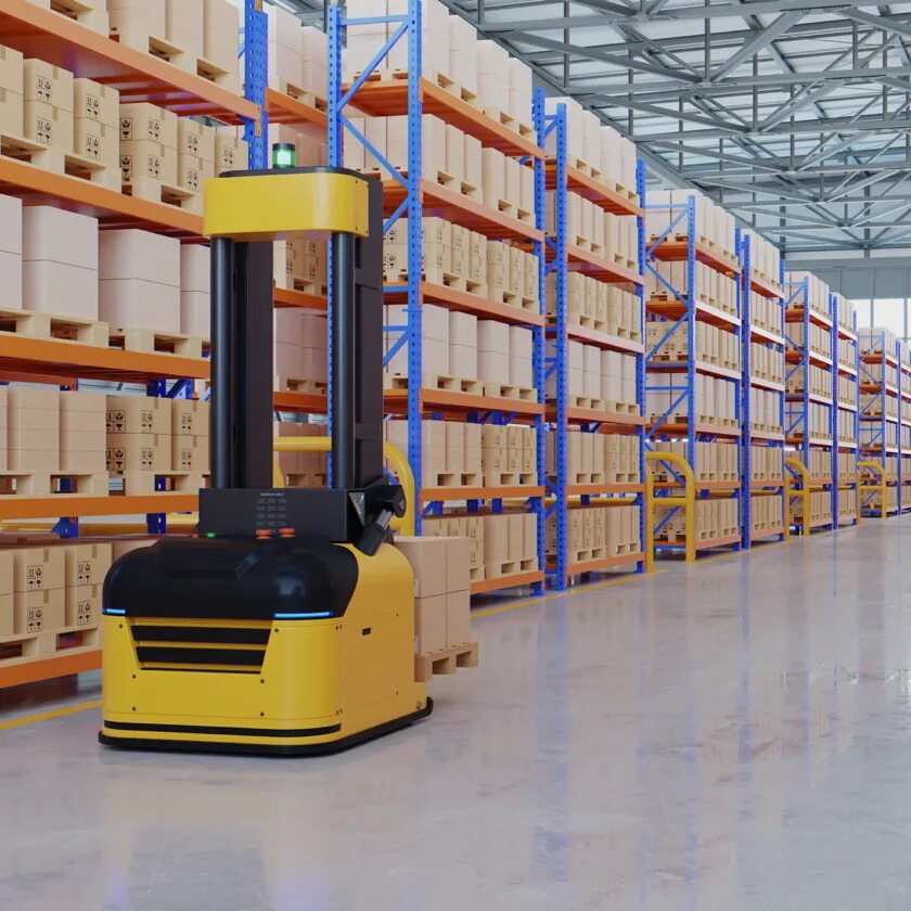 Разметка на складе для AGV. Штабелер ai. Warehouse Operations. Рынок роботизированных AGV.