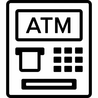 Atm, automated, banking icon.