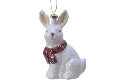 Елочные игрушки зайка