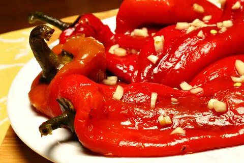 Печеный острый перец на зиму