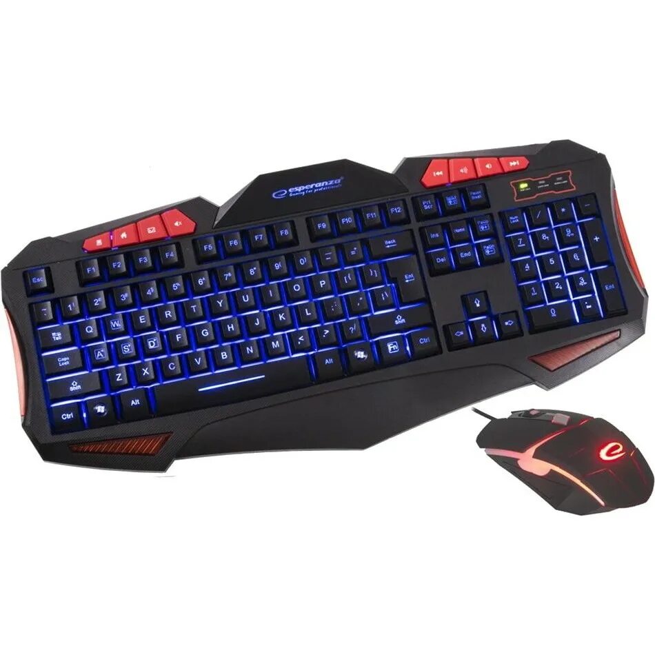 Игровой комплект клавиатура мышь. Esperanza ek126k. комплект клавиатура + мышь + с подсветкой. игровые клавиатуры с подсветкой за 3000. игровой комплект мышь клава.