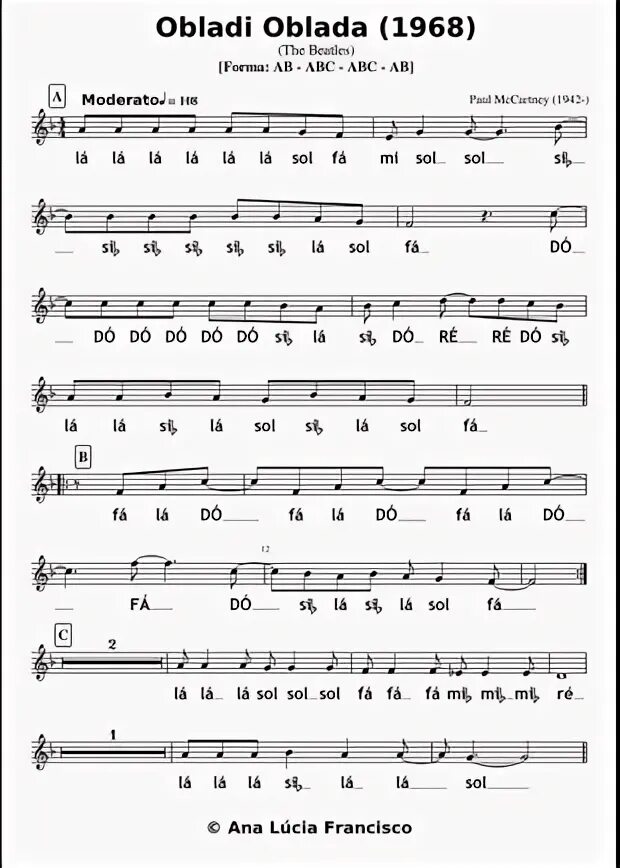 Облади облада слушать. Облади облада. Obladi Oblada Ноты. Облади облада Битлз Ноты. Obladi Oblada текст.