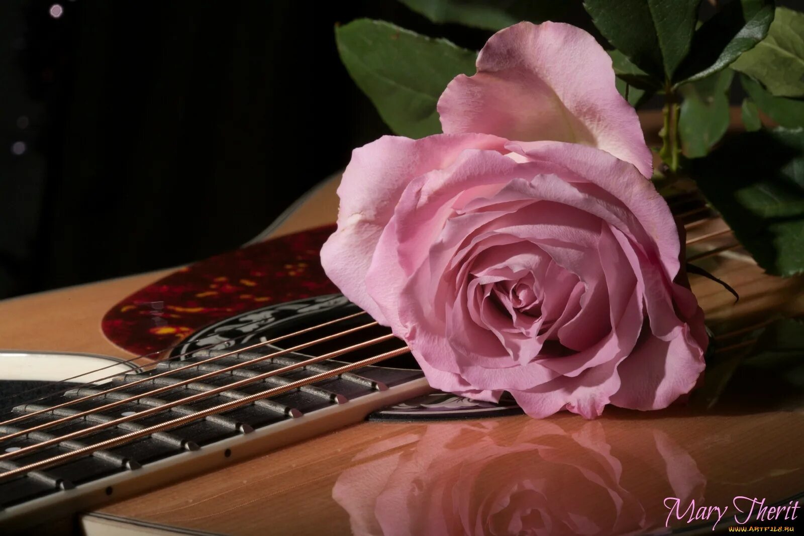 Музыка цветов мп3. Гитара в цветах. Гитара и букет цветов. Красивая гитара с цветами.