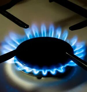 Синяя газовая плита