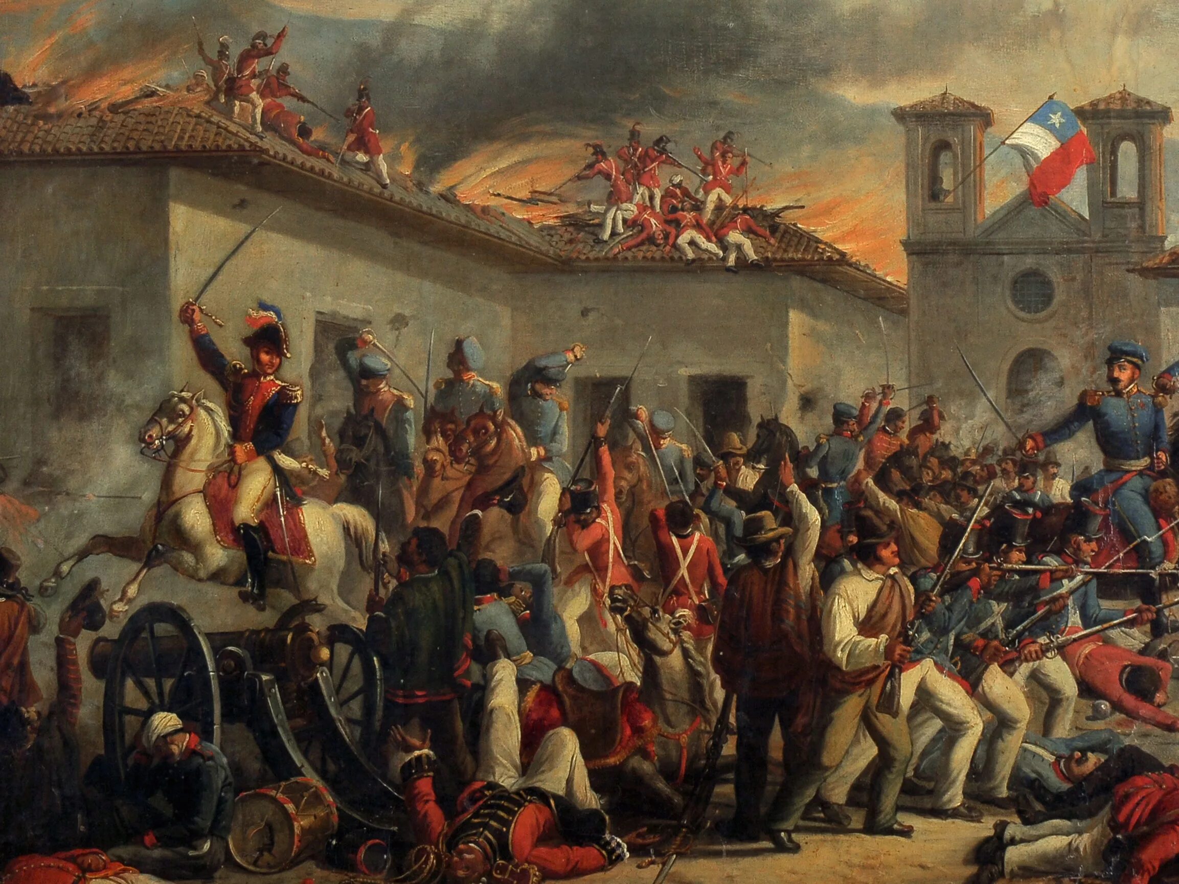 Падение второй империи во франции. Борьба за независимость испанских колоний (битва в Сан Лоренцо).