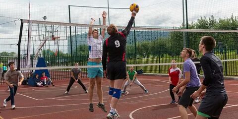 Спортивная игра волейбол площадка