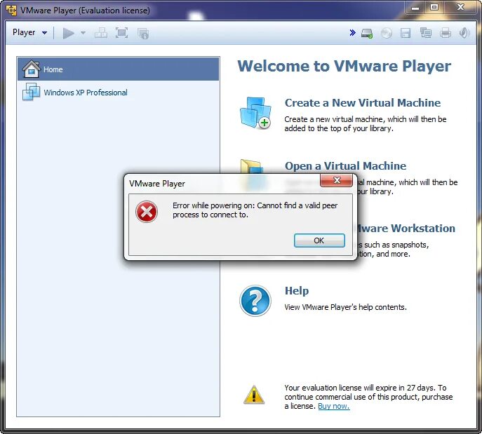 Vmware cannot connect to the virtual machine. Vmware cannot connect to the virtual machine