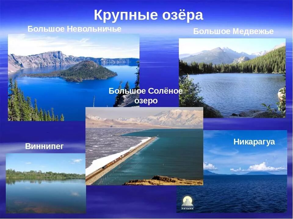 Крупные озера северной америки 7 класс. Невольничье озеро Северная Америка. Озера Виннипег Великие большое Медвежье. Великие американские озера. Северная Америка озеро Виннипег.