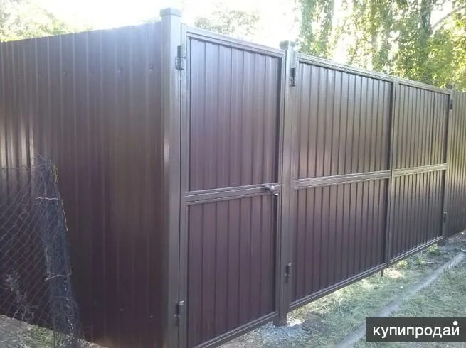 Ворота из профильной трубы 40х20 фото Калитка из профильной трубы 40 на 20