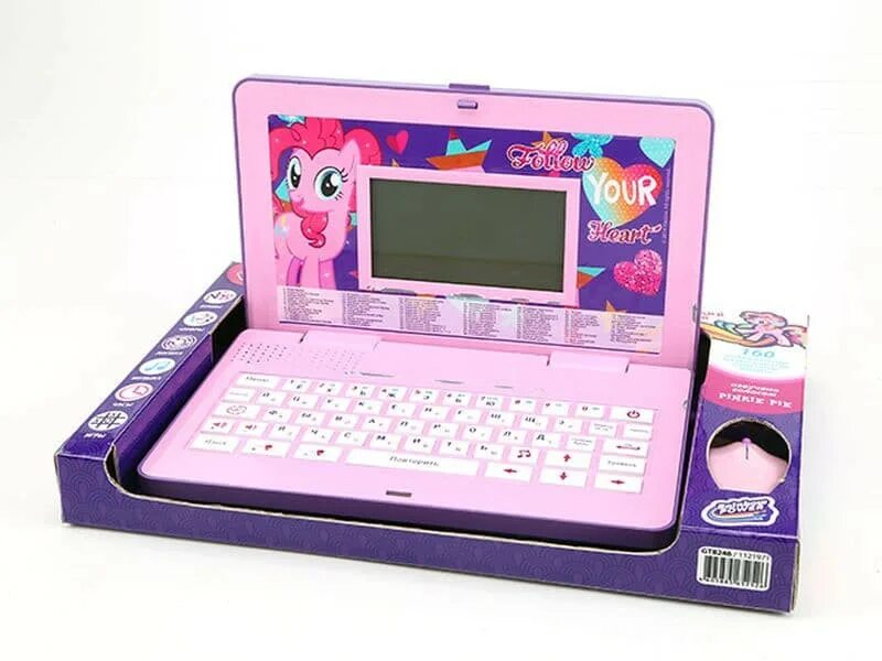 Компьютер для 4 лет. Компьютер детский gt8246 my little pony. детский ноутбук my little pony. детский ноутбук. игрушечный компьютер.