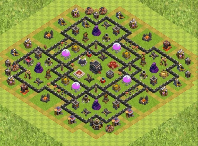 Clash of clans защита. Клэш оф кланс 9 ратуша база. База для 9 ратуши в Clash of Clans. Клаш оф кланш 9 ратуша база. Клэш оф кланс 9 ратуша лучшие базы.