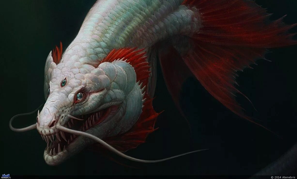 Морской дракон (Draco Marinus). Рюдзин морской дракон. Мурена дракон рыба. Рыба змейка морской дракон.
