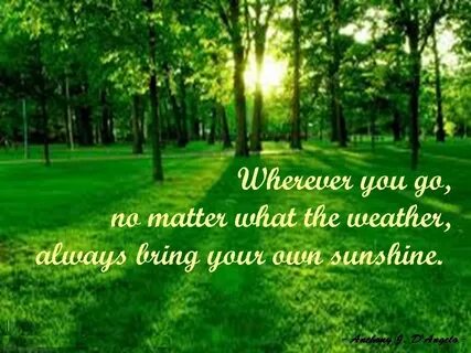 Enjoy the good weather