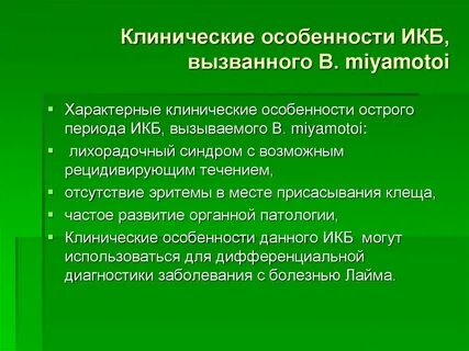 Иксодовый клещевой боррелиоз