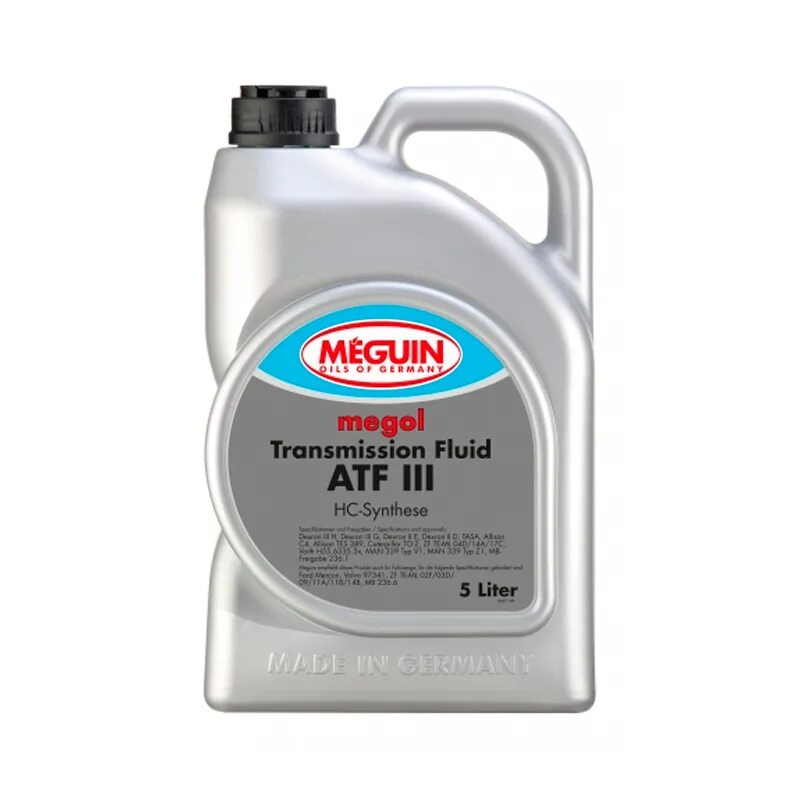 Meguin ATF. ATF III 5l. ZF te-ml 02 масло. 6486 Meguin.