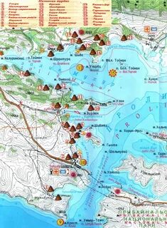 Карта турбаз байкала