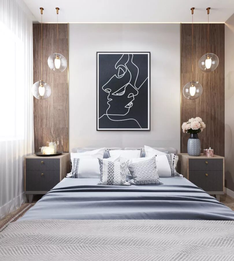 Pin on Спальня Hotel bedroom design, Modern bedroom, Bedroom wall designs