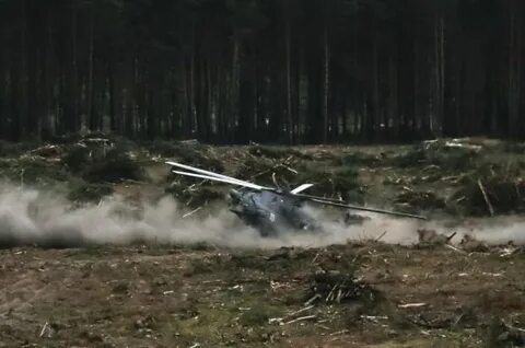 Крушение вертолета с песковым