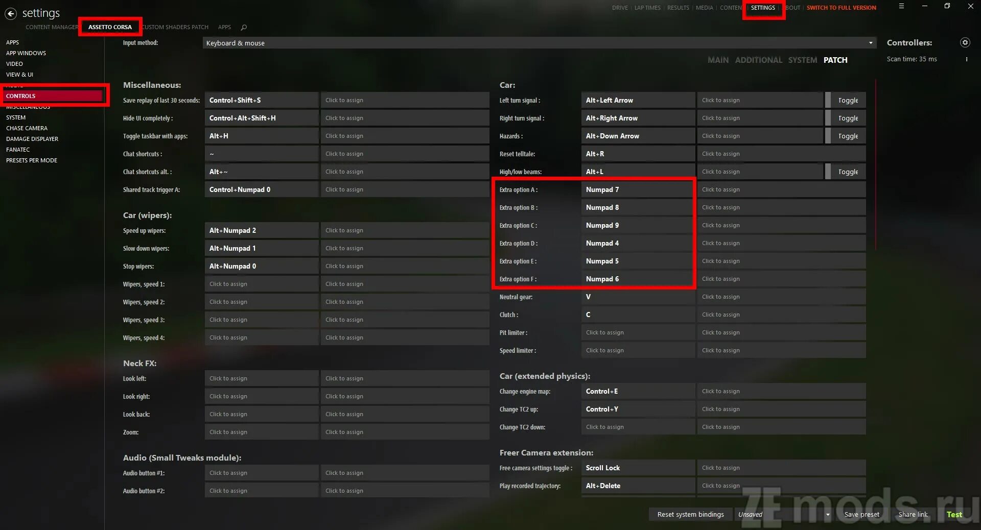 Custom Shaders Patch Assetto Corsa. Assetto Corsa Control settings. Настройки ассето Корса. Assetto Corsa Xbox 360 Controller settings. Асета корса контент менеджер