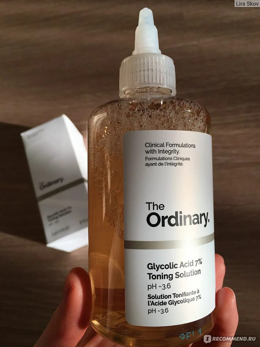 The ordinary toning solution