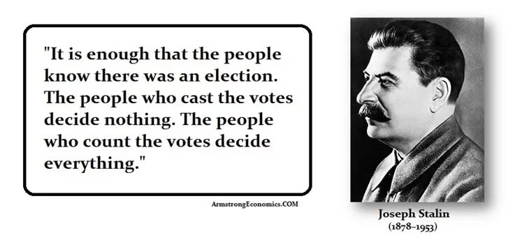 People who are not. Who not. vote for armstrong.