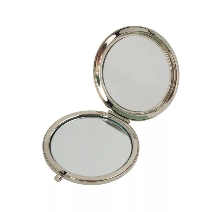 Luxury make-up mirror with a black decoration stone Compact mirror with black fi
